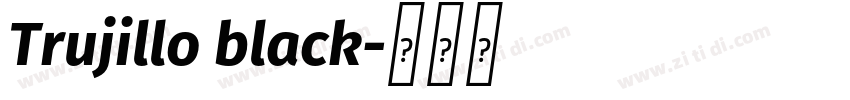 Trujillo black字体转换